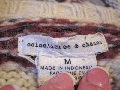 Coincidence & Chance label