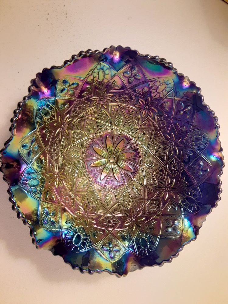 Deep blue/purple/green bowl