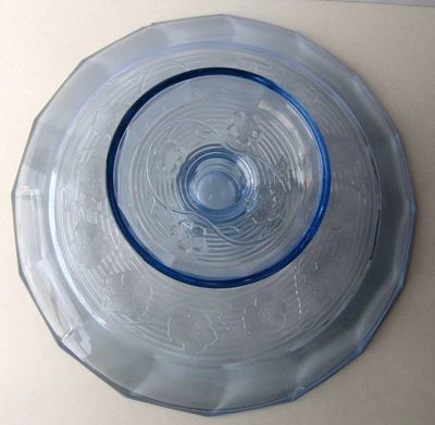 Blue Glass Pedestal Cake Plate 3.jpg