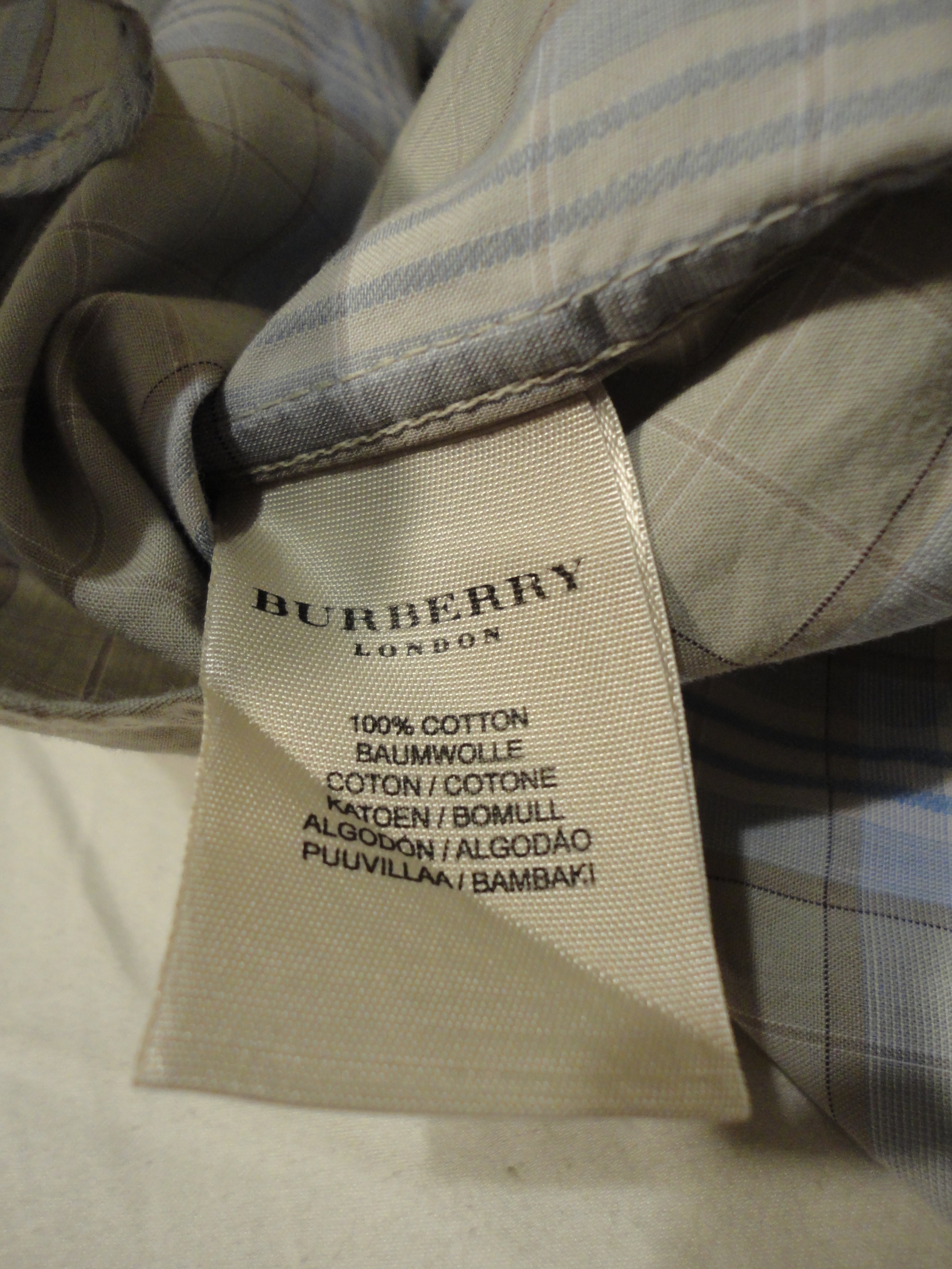 Help authenticating a Burberry shirt? - The eBay Community