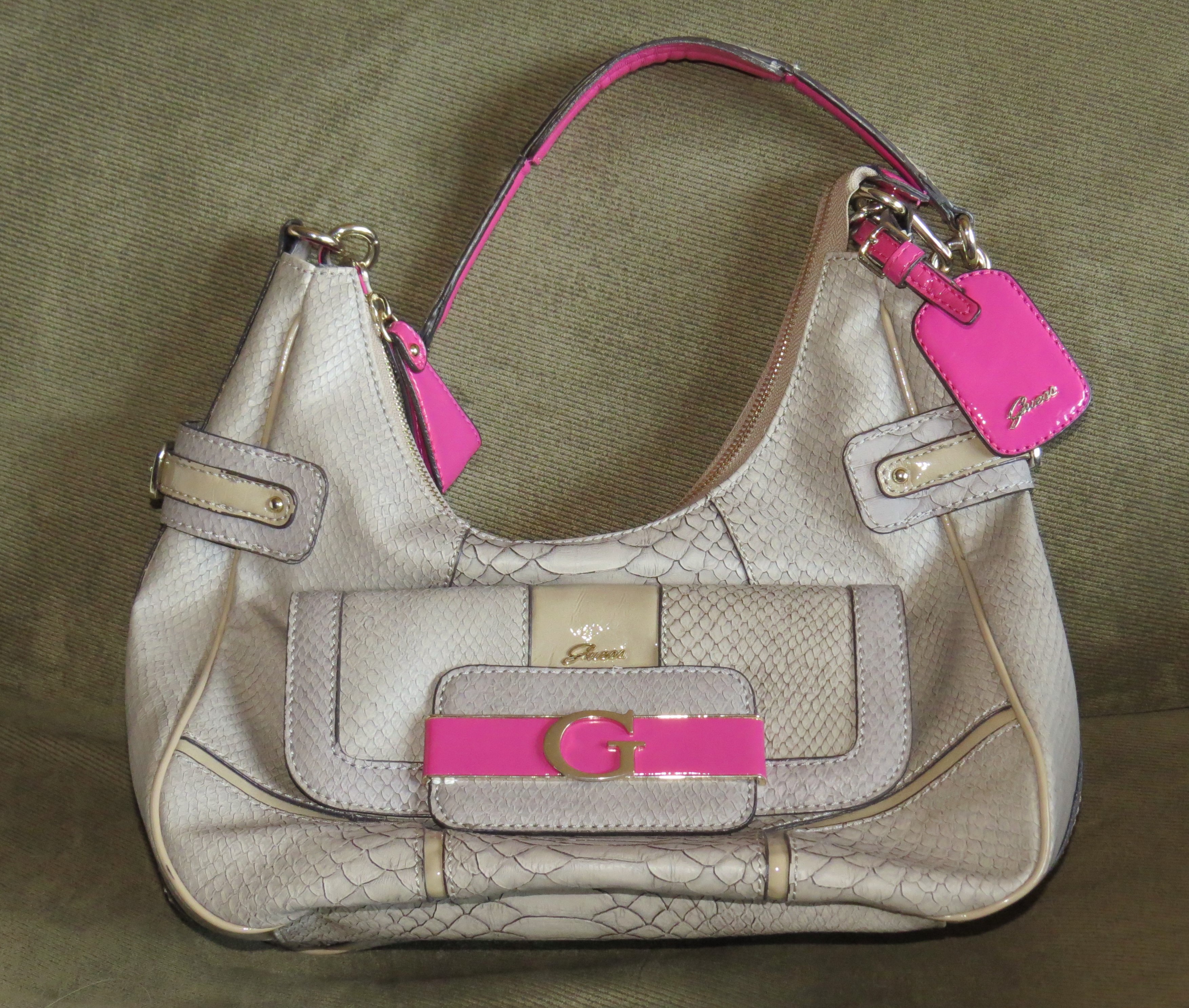 Guess Authenticated Leather Handbag