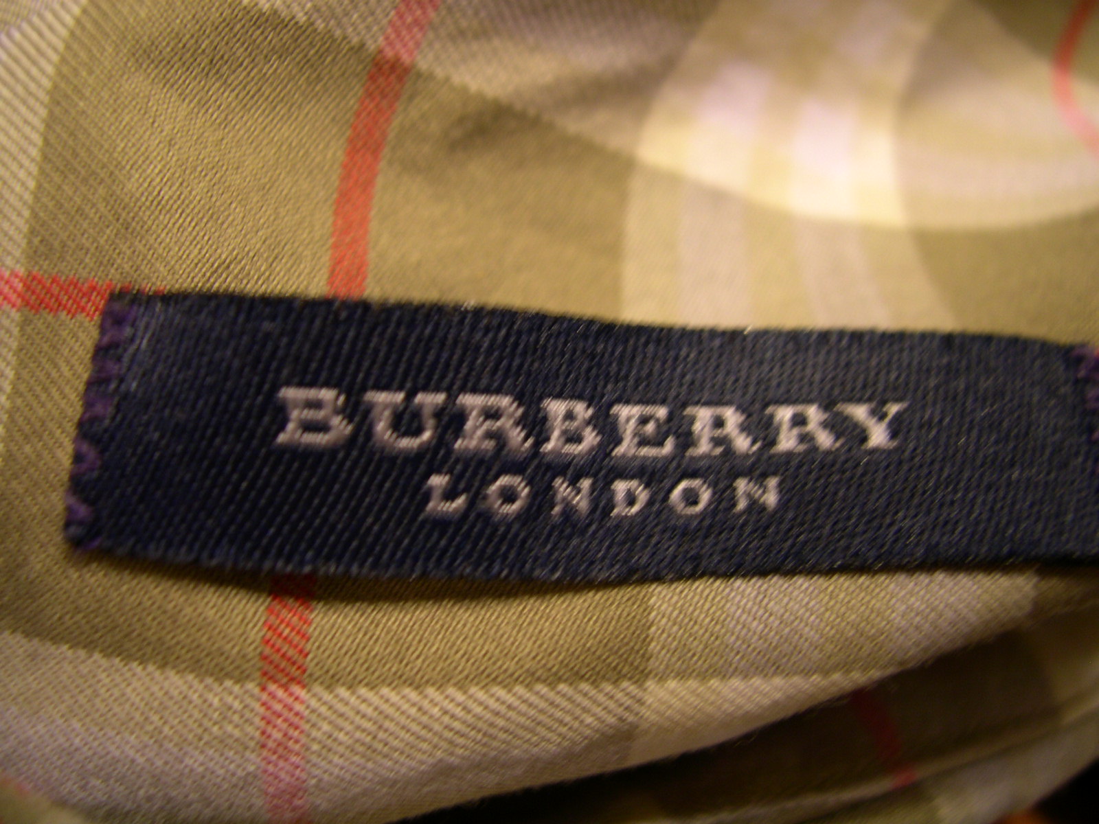 burberry made in london tag