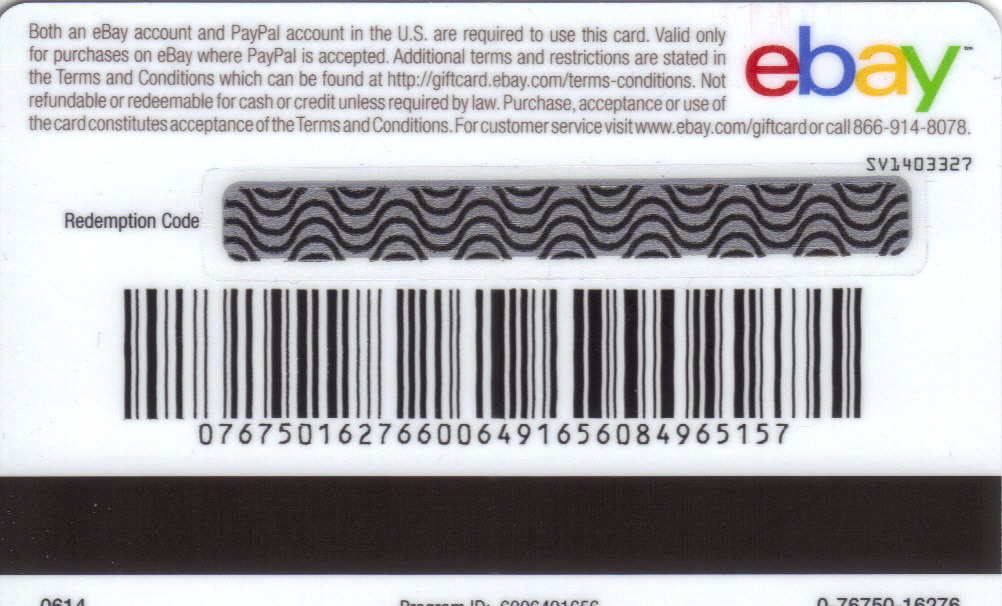 Valid ebay gift cards are not being recognized - g ...