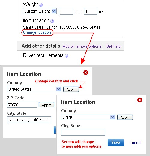 Zip code address