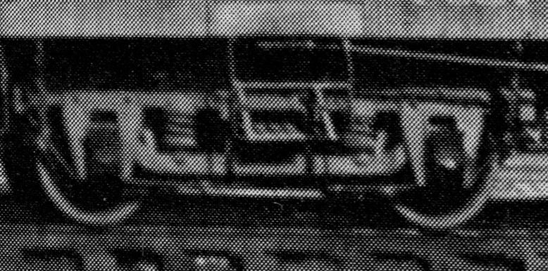 Figure 5 -- A Grainy, Shadowy Extract of the C&P Truck on Baggage Car 20