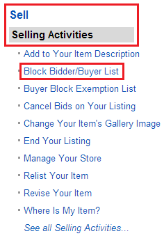 Ebay-Sell-Activities