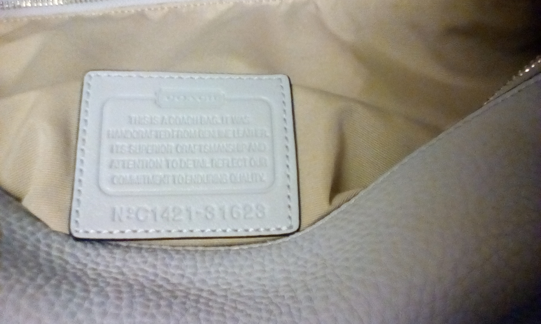 Solved: Fake or authentic Coach purse - The eBay Community