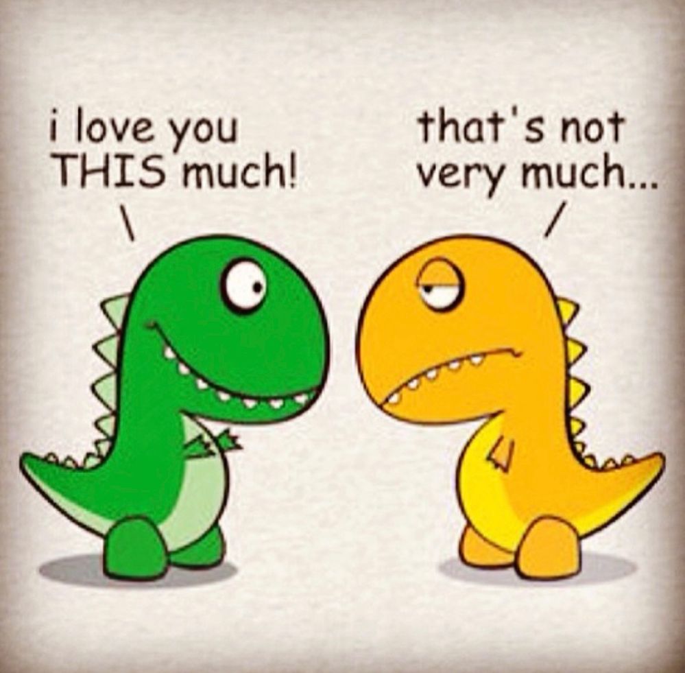 Because who couldn't use some Dino humor? HaPPY  HeARTS  DaY, Ya'll!