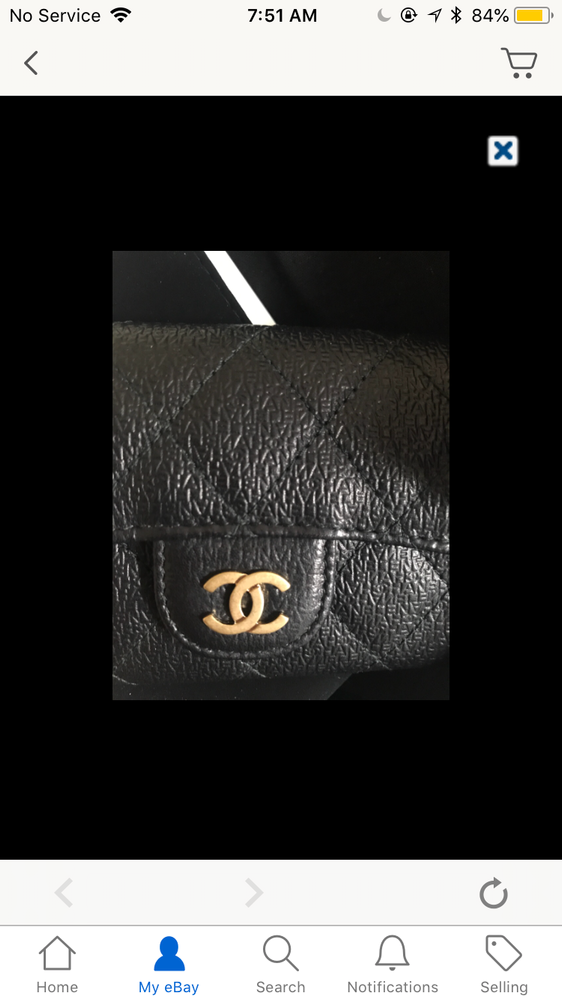 If you look closely it’s embossed Chanel all over the leather. Looks bad in my opinion...
