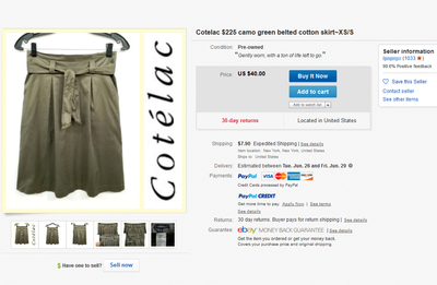 Cotelac  225 camo green belted cotton skirt XS S   eBay.png