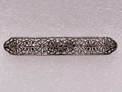 Sterling Marcasite  Pin