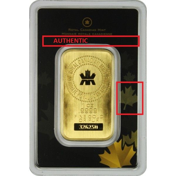 I Bought A Fake Rcm Royal Canadian Mint Gold Bar 1 The Ebay Community