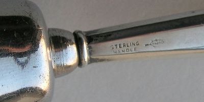 Sterling Handle Dinner Bell Anniversary Inscription 5.jpg