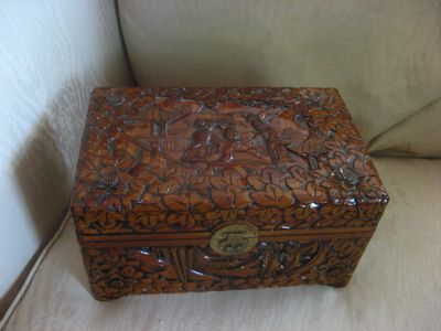 Chinese carved chest, will be for storing jewelry