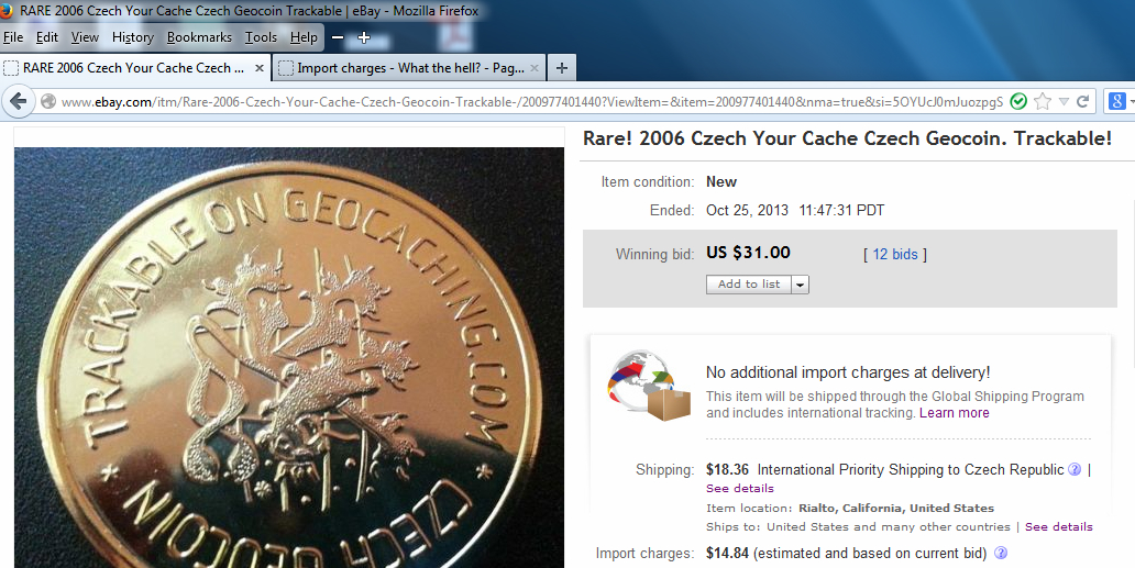 Import charges What the hell? Page 8 The eBay Community