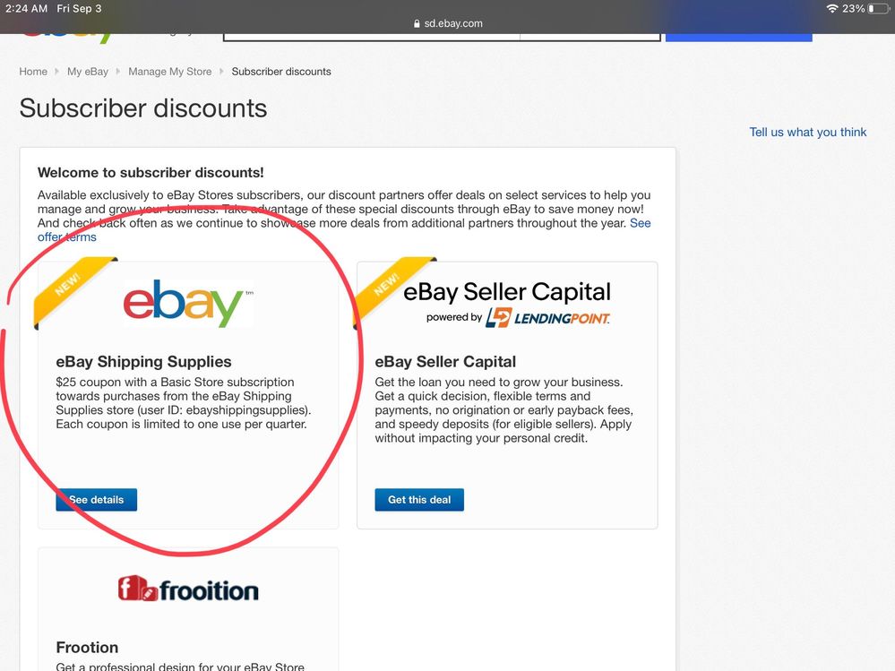 Solved Free shipping supplies The eBay Community