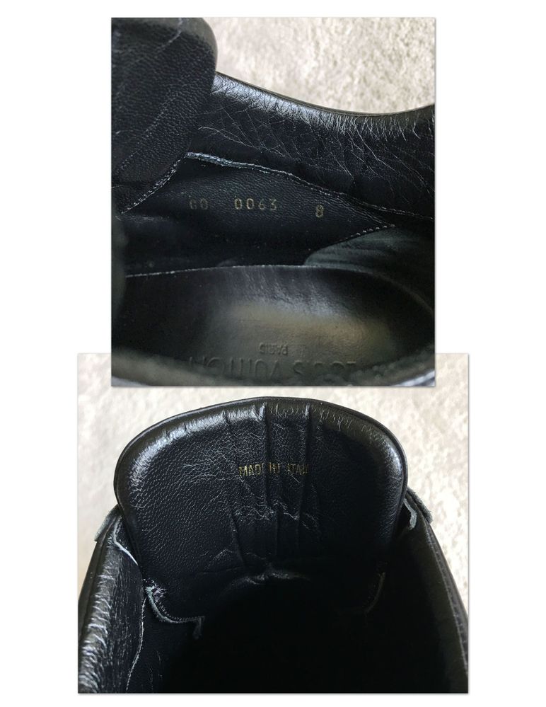 Louis Vuitton Monogram Black Leather Sneakers 8 LV-9.jpg