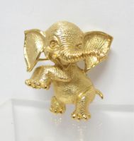 Crown Trifari elephant brooch