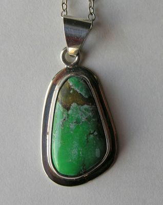 Dali Sterling Turquoise Pendant Necklace 1.jpg