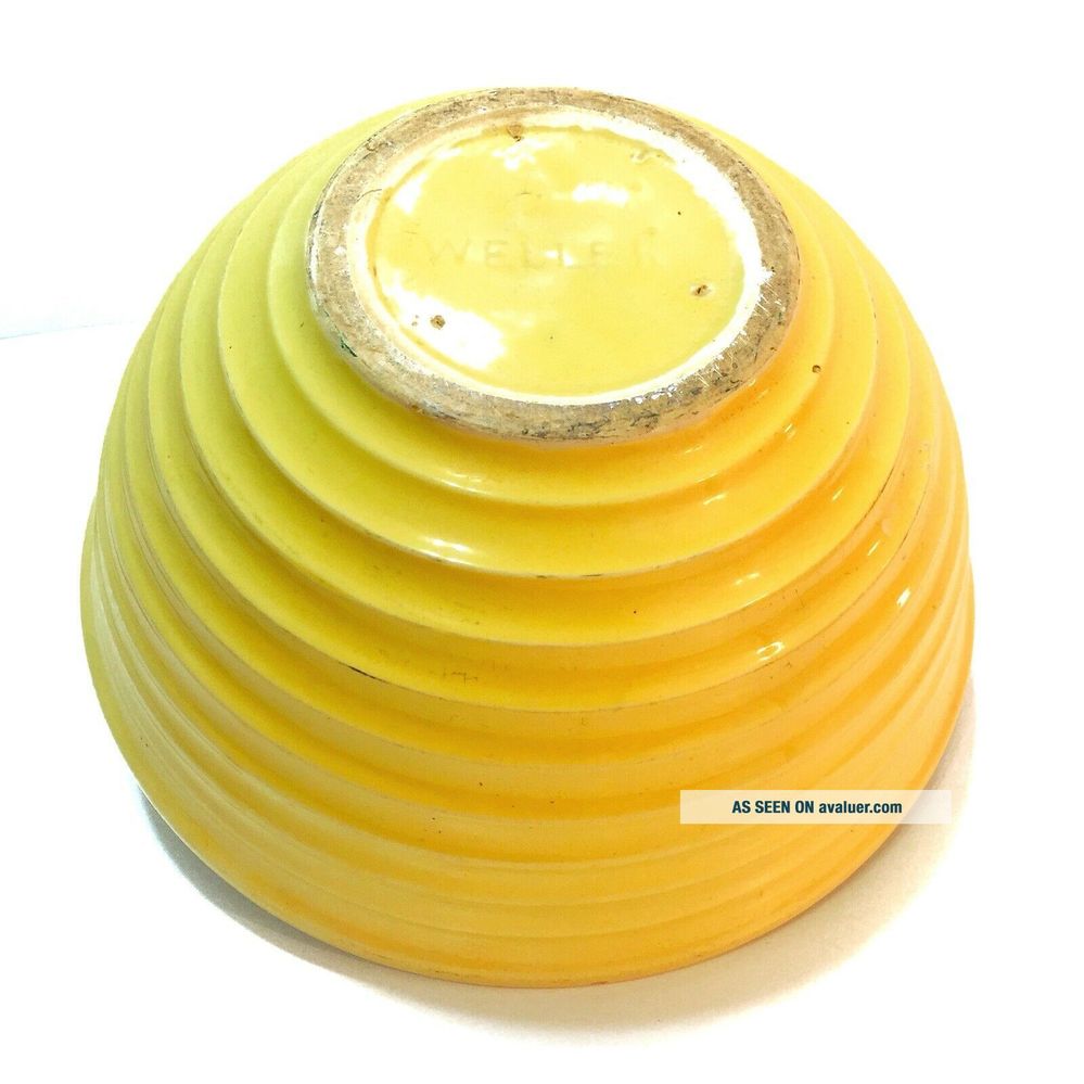 weller_yellow_ringware_nesting_mixing_bowl_10___12__stoneware_pottery-ringware beehive pottery.jpg