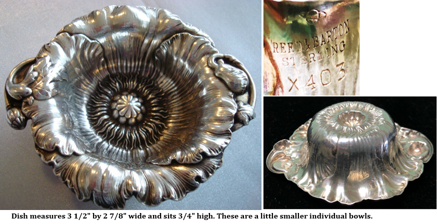 Silver--Sterling Silver Bowl--Reed & Barton Poppy Nut Dish.PNG