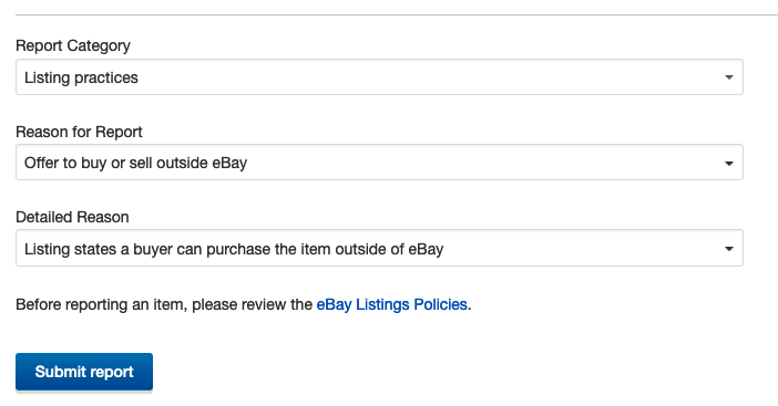 Solved: Report an Ebay seller posting thousands of items t... - The