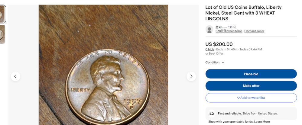 Burner account coin scam still ruining the buying The eBay