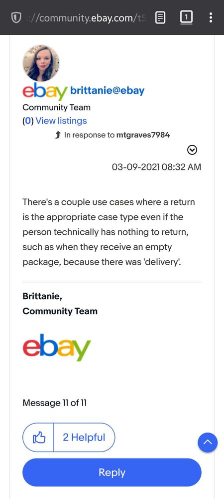 Solved Seller sent empty box The eBay Community