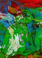 08 Standing Rabbit - 2013 ACEO painting.JPG