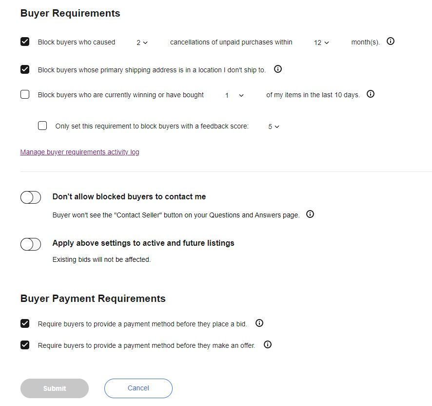 Solved: Recent UPDATE to the Site Preferences then BUYER R - The   Community