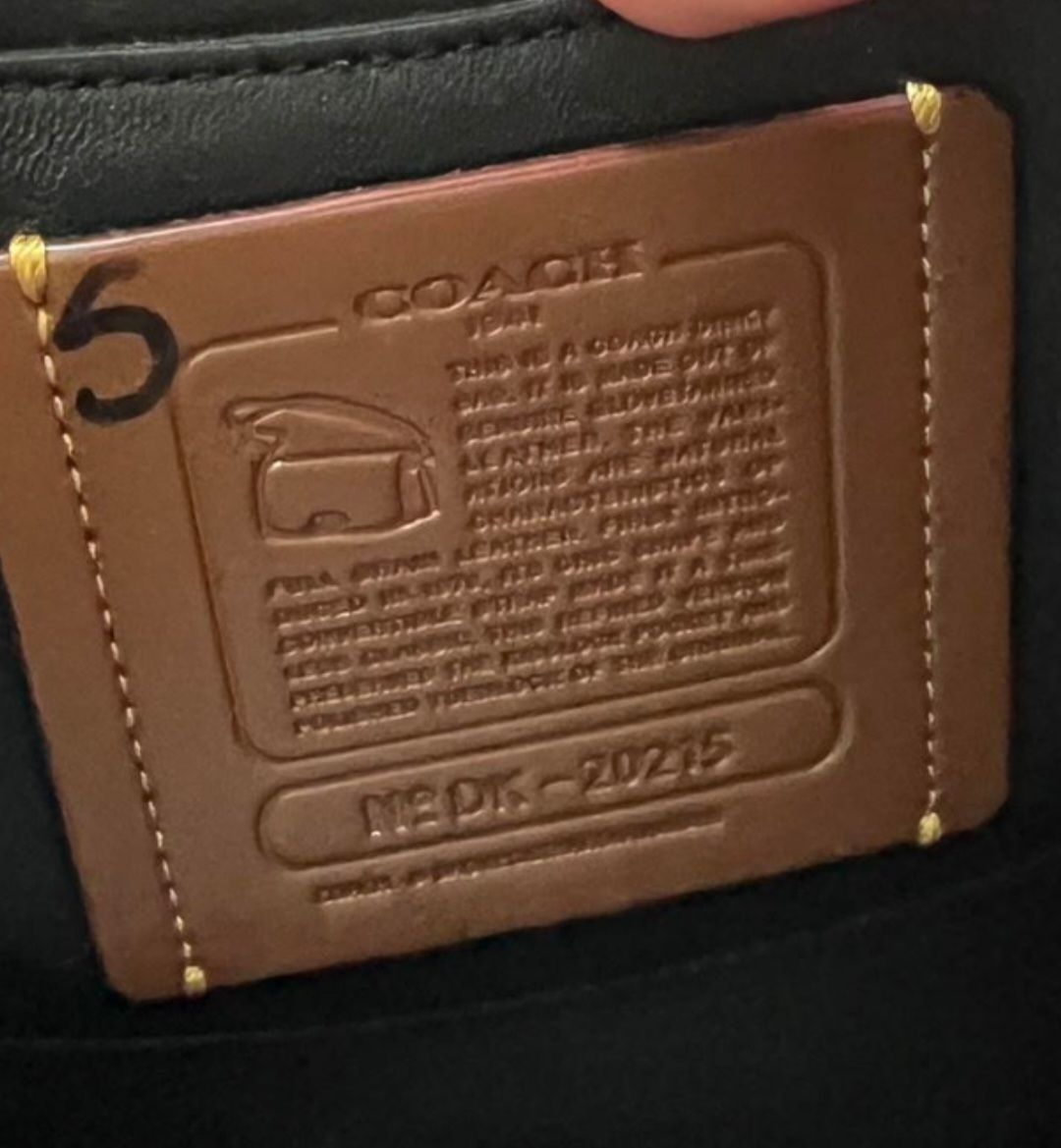 Coach purse without hot sale serial number