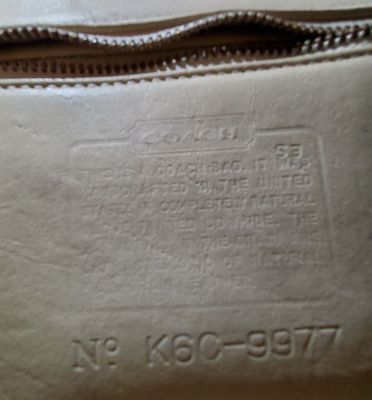 Look up coach on sale bag serial number