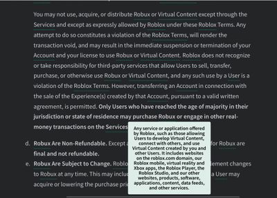 Roblox keeps saying I'm not following tos - Platform Usage Support -  Developer Forum