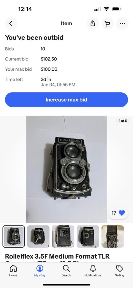 Outbidded item not in sync with watchlist and bids The eBay