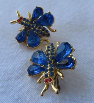 set of 2 bug brooches