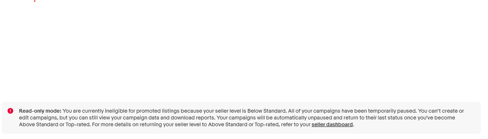 ineligible for promoted listings because your sell - The  Community