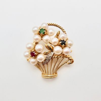 Pearls and Gemstones Pendant