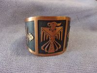 Solid Copper Southwestern bracelet