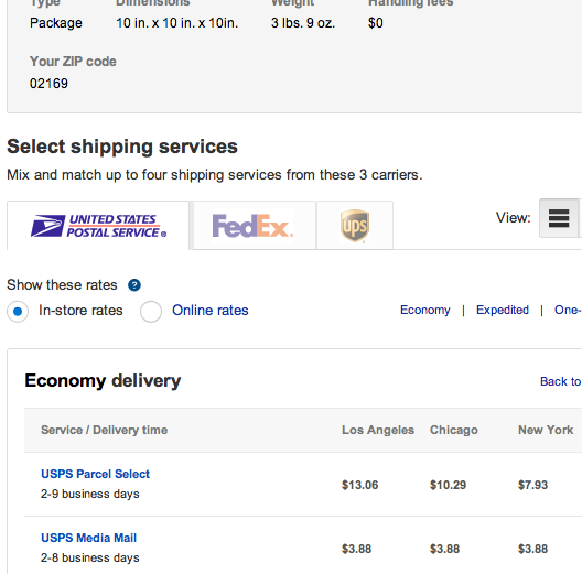 Solved Shipping calculator inaccurate Page 4 The eBay Community